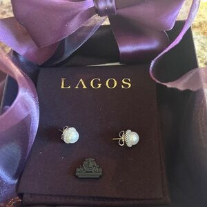 Lagos pearl earrings